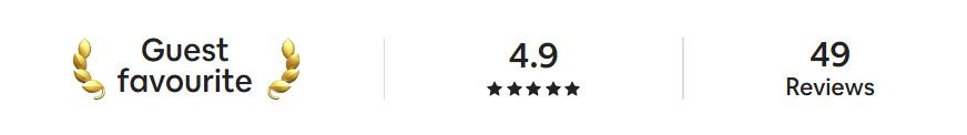 Rated 4.88 out of 5 stars by 51 Airbnb guests