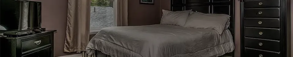 Bright guest bedroom